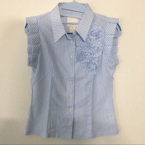 Anthropologie McGinn Sweet William Striped Blouse